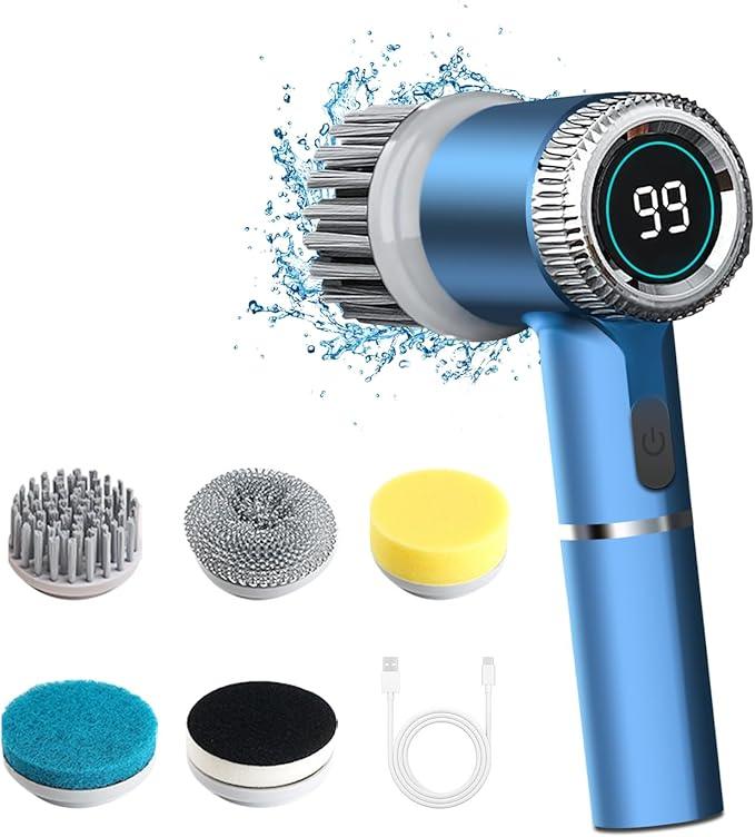 Revolutionize Your Cleaning Routine with the 5-in-1 Electric Cleaning Brush – Effortless, Powerful, and Versatile! - AL-Mustafa-Zone