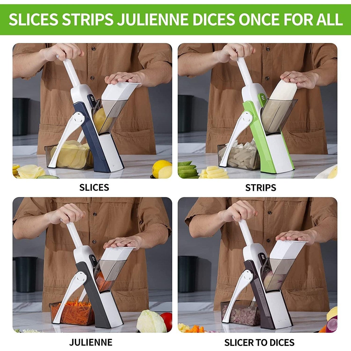 Effortless Chopping Made Easy with the Manual Vegetable Cutter – Your Kitchen's Best Friend! - AL-Mustafa-Zone