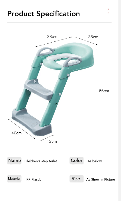 Adjustable Soft Toilet Ladder: Safe, Comfortable, and Perfect for Toddlers! - AL-Mustafa-Zone