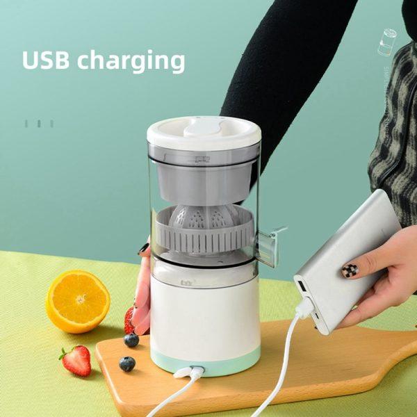 Portable Electric Citrus Juicer Hands-free Rechargeable Orange Lemon Grapefruit Juicer Easy To Clean Juicer Machine | Orange, Lemon Juicer And Squeezer | Juice Extractor | Juice Blender - AL-Mustafa-Zone